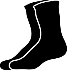 Socks icon, logo on white background vector illustration..eps