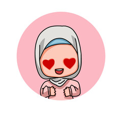 Cute Female Muslim Character