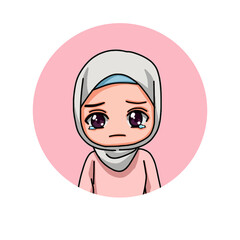 Cute Female Muslim Character