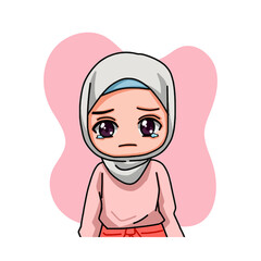 Cute Female Muslim Character