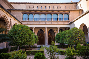 Fototapeta premium Aljafería Palace interior in Zaragoza, Spain