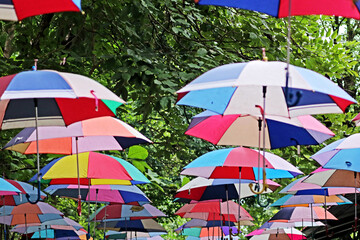 Decorative of the umbrella in the park