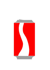 red soda can