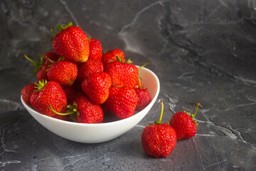 strawberries in a bowl
