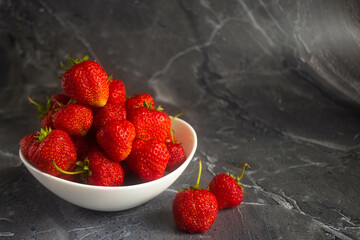 strawberry in a bowl