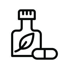 Bottle capsule icon template