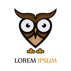 owl logo and symbol vector