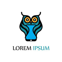 owl logo and symbol vector