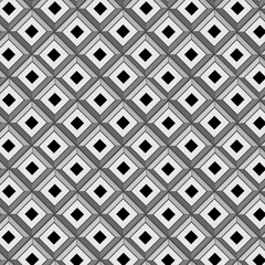 Fototapeta na wymiar black and white square geometric pattern