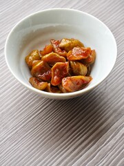 아시아 음식 매실절임, 반찬