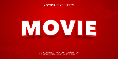Bold Movie Modern cinema editable text effect