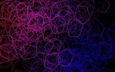 Dark Purple vector template with chaotic shapes.