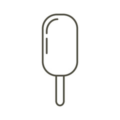 Ice cream simple vector illustration. Food dessert icon in flat style