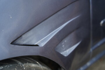 Race car's front fender design 