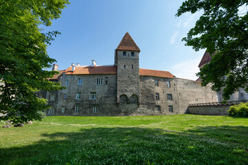 Fototapeta na wymiar Nunnadetagune torn medieval tower in Tallinn, Estonia