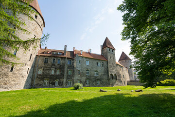 Fototapeta na wymiar Nunnadetagune torn medieval tower in Tallinn, Estonia