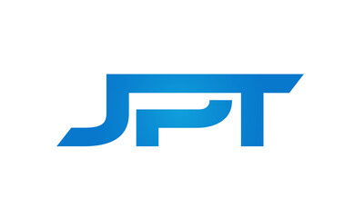Connected JPT Letters logo Design Linked Chain logo Concept


