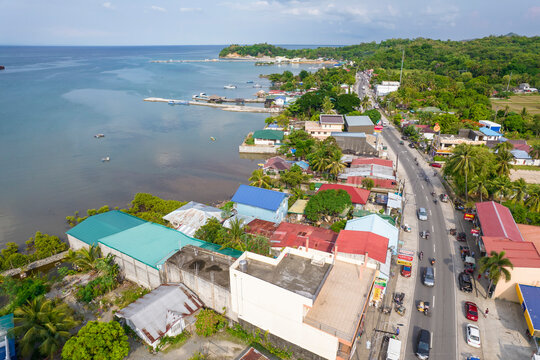 Pangasinan, Philippines - View of the coastal town of Sual.