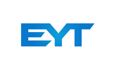 Connected EYT Letters logo Design Linked Chain logo Concept