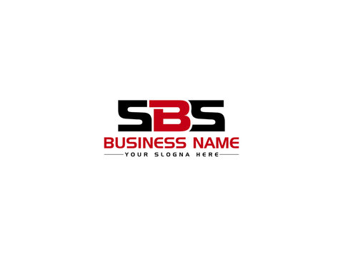 Letter SBS Logo Icon Vector, Creative SB s b s Logo Letter Vector Image With Three Letter Colorful Unique Logo Symbol For Business
