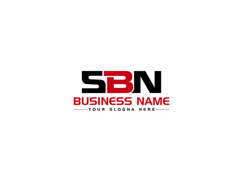 Letter SBN Logo Icon Vector, Creative SB s b n Logo Letter Vector Image With Three Letter Colorful Unique Logo Symbol For Business