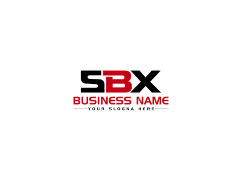 Letter SBX Logo Icon Vector, Creative SB s b x Logo Letter Vector Image With Three Letter Colorful Unique Logo Symbol For Business
