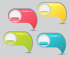 speech bubble cut paper design template. Vector illustration for your business 