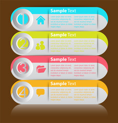 modern text box template, infographics banner 