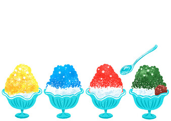 夏ひんやりかき氷