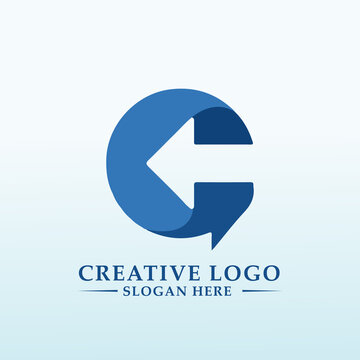 logo ideas for a financial software development company letter G
