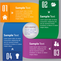 modern text box template, infographics banner 