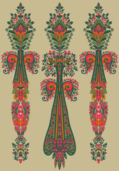 paisley motifs paisley border design with beautiful pastel colors paisley textile border design
