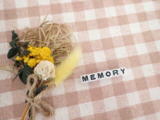 メモリーMEMORY思い出の単語と花