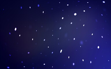 Dark Purple vector layout with bright snowflakes.