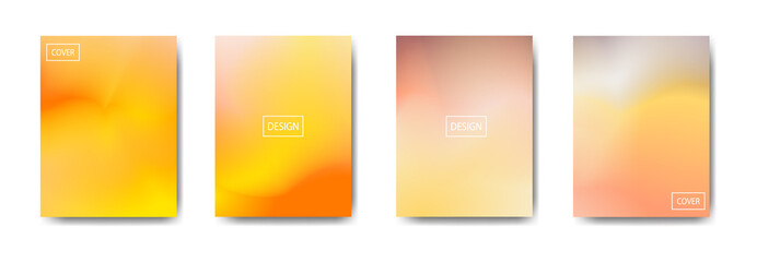 set of abstract background with beautiful gradation color, colorful background for poster flyer banner backdrop.vertical banner.cool fluid background vector illustration 