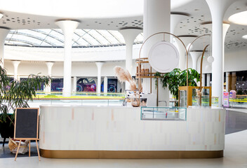 modern white interior in tcr, template for mocap, horizontal