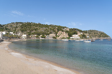 Port Soller beach on the island of Majorca