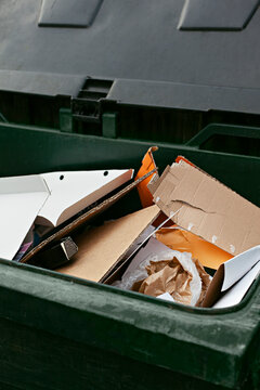 Cardboard Paper Trash Bin