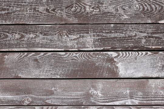 Horisonatal wood planks with white paint. Boards wall natural background. Wood plank texture