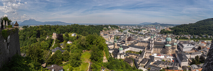 the city of Salzburg, Austria