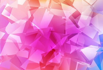 Fototapeta premium Light Pink, Red vector abstract mosaic background.