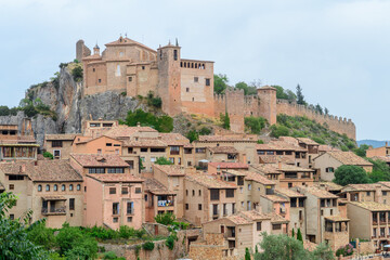 Fototapeta na wymiar alquezar is a medieval town located at huesca province, Spain