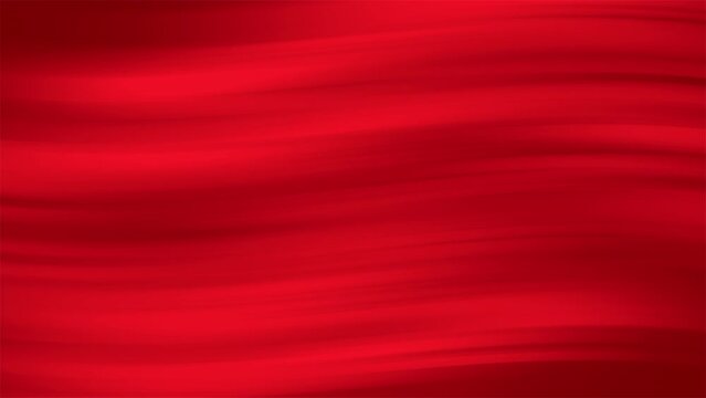 Abstract red satin fabric motion background. Seamless loop. Video animation. Ultra HD 4K 3840x2160