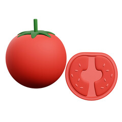 3d illustration Tomato