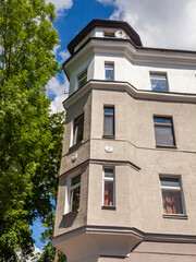 Kaliningrad, Russia, June 16, 2022. Typical architecture in the historic building area