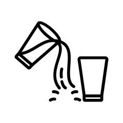 Black line icon for Empty