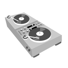 Obraz premium ターンテーブル グレー