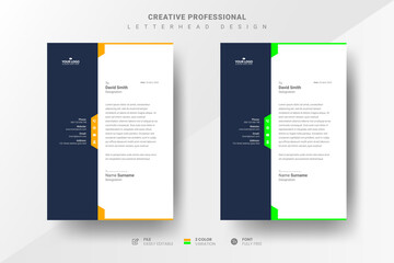 Creative professional letterhead design