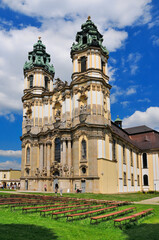 Fototapeta na wymiar Basilica of the Assumption of the Blessed Virgin Mary. Krzeszów, Lower Silesian Voivodeship, Poland.
