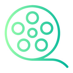 photographic film gradient icon